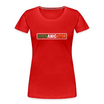 Shenanigator Irish Ireland Irish St. Patrick's Day - Women's Premium Organic T-Shirt - red - Front - Mia (176cm)