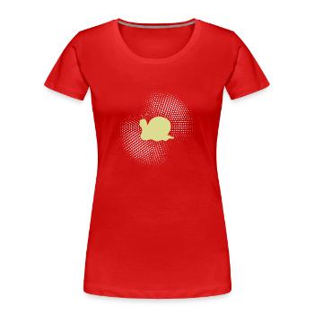 Snail - Women's Premium Organic T-Shirt - red - Front - Mia (176cm)