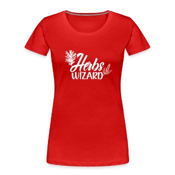 Herbs Magician Herbology Herb Garden - Women's Premium Organic T-Shirt - red - Front - Mia (176cm)