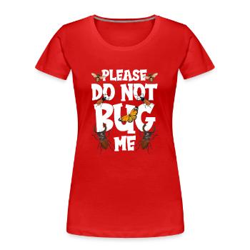 Entomologiste Insectes Équipe d’entomologie Profession - T-shirt bio Premium Femme - rouge - Devant - Mia (176cm)