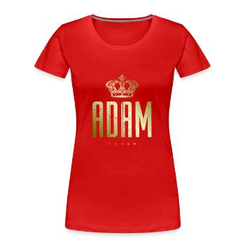 Adam - T-shirt bio Premium Femme - rouge - Devant - Mia (176cm)