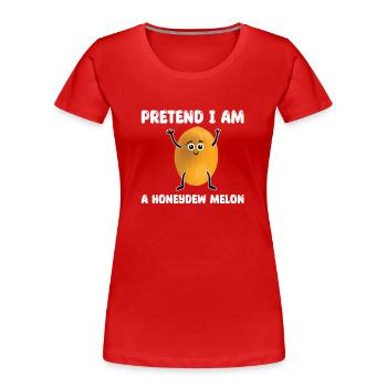 Melon miellat Halloween - T-shirt bio Premium Femme - rouge - Devant - Mia (176cm)