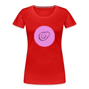 Avocado - Women's Premium Organic T-Shirt - red - Front - Mia (176cm)