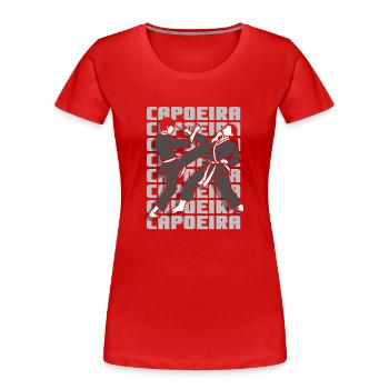 Capoeira Brasilianisch Kampfsport Training Hobby - Frauen Premium Bio T-Shirt - Rot - Vorne - Mia (176cm)