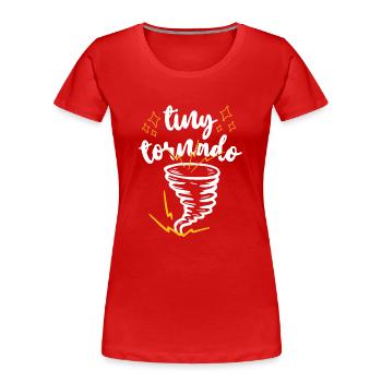 Météorologie des ouragans Storm Chaser - T-shirt bio Premium Femme - rouge - Devant - Mia (176cm)
