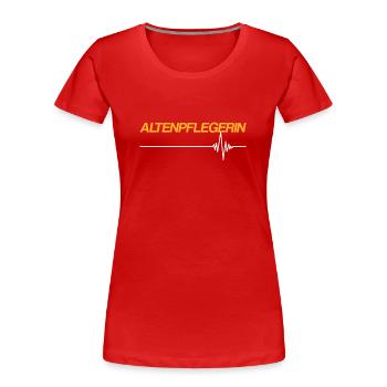 Altenpflegerin - Frauen Premium Bio T-Shirt - Rot - Vorne - Mia (176cm)