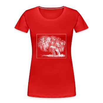 Arbre - T-shirt bio Premium Femme - rouge - Devant - Mia (176cm)