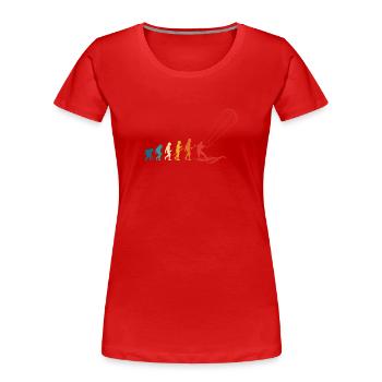 Fun Kitesurf Kite Surf Evolution - T-shirt bio Premium Femme - rouge - Devant - Mia (176cm)