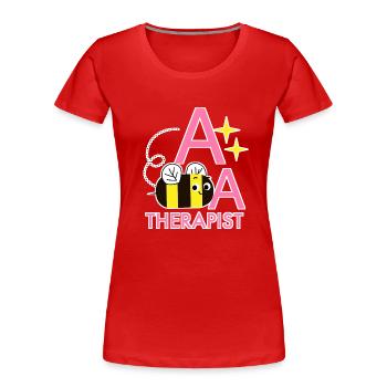 Aba-Therapeut Angewandte Verhaltensanalyse lustiges Wortspiel - Frauen Premium Bio T-Shirt - Rot - Vorne - Mia (176cm)