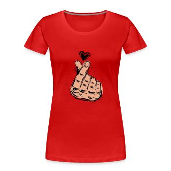 K-Pop Musik - Frauen Premium Bio T-Shirt - Rot - Vorne - Mia (176cm)