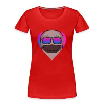 Bisexuell Schnabeltier Geschenk - Frauen Premium Bio T-Shirt - Rot - Vorne - Mia (176cm)