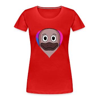 Bisexuell Schnabeltier Geschenk - Frauen Premium Bio T-Shirt - Rot - Vorne - Mia (176cm)