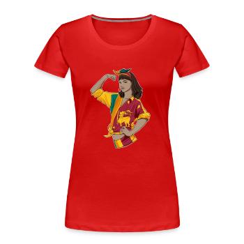 Sri Lanka Girl Unbreakable Sri Lanka Heritage Sri - T-shirt bio Premium Femme - rouge - Devant - Mia (176cm)