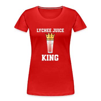 Lychee Saft König - Frauen Premium Bio T-Shirt - Rot - Vorne - Mia (176cm)