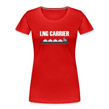 LNG Carrier - Women's Premium Organic T-Shirt - red - Front - Mia (176cm)