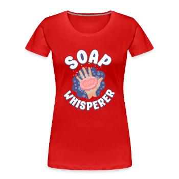 Soap Making Crafting Soap - Women's Premium Organic T-Shirt - red - Front - Mia (176cm)
