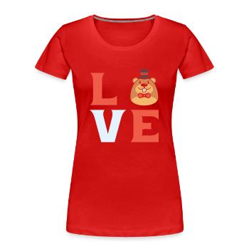 Wildlife Animal Digger Mole Lover Maulwurfsflüster - Frauen Premium Bio T-Shirt - Rot - Vorne - Mia (176cm)