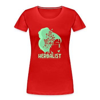 Herb Collector Herb Herb Garden Herbs - Women's Premium Organic T-Shirt - red - Front - Mia (176cm)