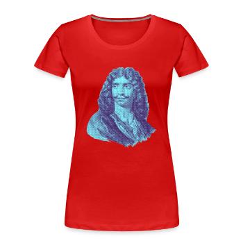 Jean-Baptiste Poquelin, dit Molière - Mon Théâtre - T-shirt bio Premium Femme - rouge - Devant - Mia (176cm)