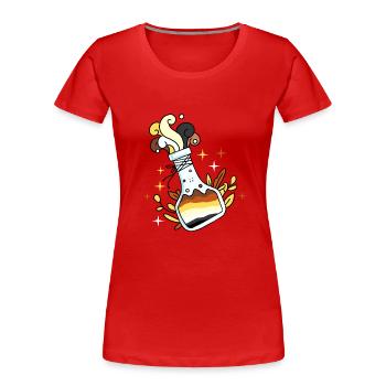 Drank Gay Bear Pride - Women's Premium Organic T-Shirt - red - Front - Mia (176cm)