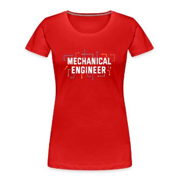 Mechanics Engineer Mechanical Engineering - Women's Premium Organic T-Shirt - red - Front - Mia (176cm)