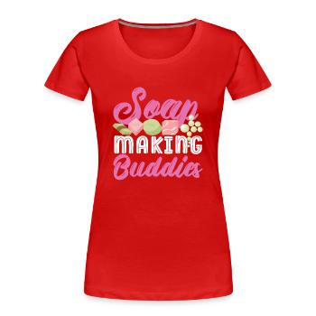 Soap Making Crafting Soap Making - Women's Premium Organic T-Shirt - red - Front - Mia (176cm)