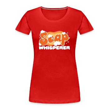 Soap Making Crafting Soap - Women's Premium Organic T-Shirt - red - Front - Mia (176cm)