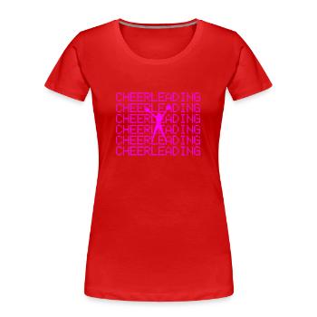 cheerleading - Frauen Premium Bio T-Shirt - Rot - Vorne - Mia (176cm)