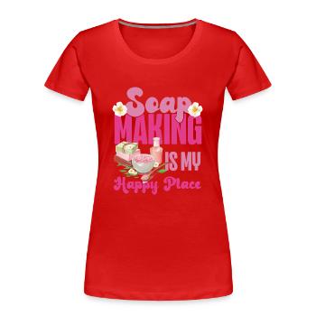 Soap Making Crafting Soap Making - Women's Premium Organic T-Shirt - red - Front - Mia (176cm)