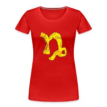 Zodiac sign Capricorn - Women's Premium Organic T-Shirt - red - Front - Mia (176cm)