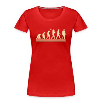 Perfectionnement de l’agent de patrouille - T-shirt bio Premium Femme - rouge - Devant - Mia (176cm)