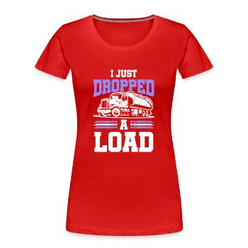 Truck laster - Frauen Premium Bio T-Shirt - Rot - Vorne - Mia (176cm)