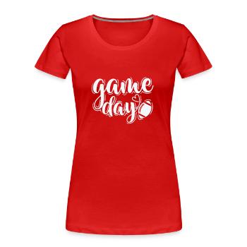 Game Day America Sport Touchdown USA - T-shirt bio Premium Femme - rouge - Devant - Mia (176cm)