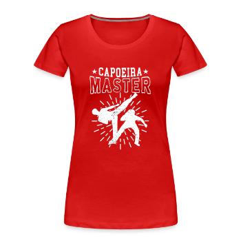 Capoeira Meister Kampfsport Brasilianisch Hobby - Frauen Premium Bio T-Shirt - Rot - Vorne - Mia (176cm)