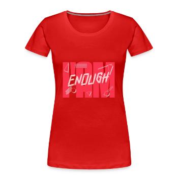 I Am Enough - Frauen Premium Bio T-Shirt - Rot - Vorne - Mia (176cm)