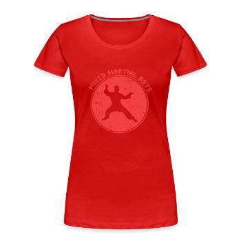 Martial arts - Women's Premium Organic T-Shirt - red - Front - Mia (176cm)
