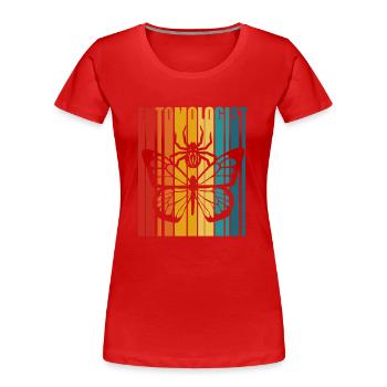 Entomologiste Profession Insectes Équipe d’entomologie - T-shirt bio Premium Femme - rouge - Devant - Mia (176cm)