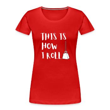Magnet Fishing Magnet Fisher Fisherman - Frauen Premium Bio T-Shirt - Rot - Vorne - Mia (176cm)