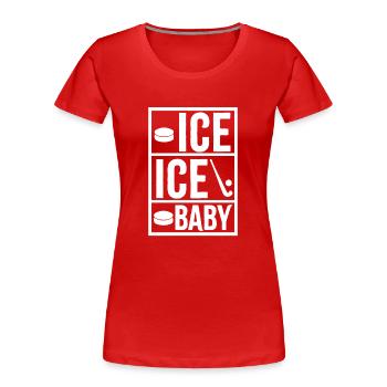 Hockey Goalkeeper Ice Hockey Goalkeeper Sports Club - Women's Premium Organic T-Shirt - red - Front - Mia (176cm)