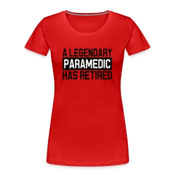 Parapente Parapente Parachute Parachute Para - T-shirt bio Premium Femme - rouge - Devant - Mia (176cm)