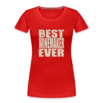 Best Winzer ever Winzer Geschenk - Frauen Premium Bio T-Shirt - Rot - Vorne - Mia (176cm)