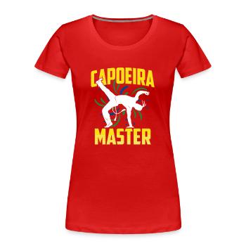 Capoeira Meister Hobby Kampfsport Brasilianisch - Frauen Premium Bio T-Shirt - Rot - Vorne - Mia (176cm)
