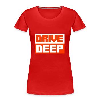 Tiefergelegt Tuning Auto - Frauen Premium Bio T-Shirt - Rot - Vorne - Mia (176cm)