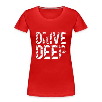 Tiefergelegt Tuning Auto - Frauen Premium Bio T-Shirt - Rot - Vorne - Mia (176cm)