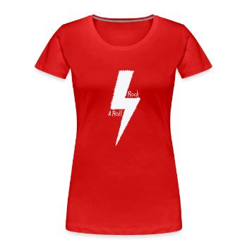 Rock 'n' Roll Gitarre Genre Musikstil - Frauen Premium Bio T-Shirt - Rot - Vorne - Mia (176cm)