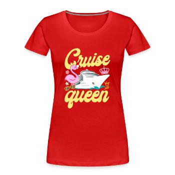 Cruise Ship Vacation Girl Cruise - Women's Premium Organic T-Shirt - red - Front - Mia (176cm)