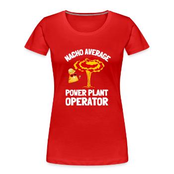 Uranium Fission Nuclear Engineering Theme - Women's Premium Organic T-Shirt - red - Front - Mia (176cm)