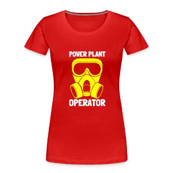 Uranium Fission Nuclear Engineering Theme - Women's Premium Organic T-Shirt - red - Front - Mia (176cm)