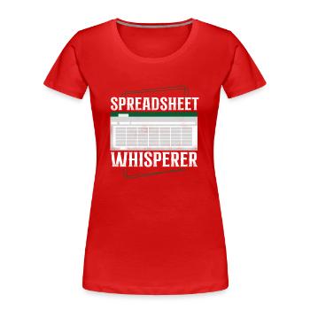 Accountant Bookkeeper Accounting - Frauen Premium Bio T-Shirt - Rot - Vorne - Mia (176cm)