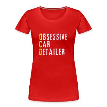 Mobile Car Polisher Waxer Interior Car Detailer - Women's Premium Organic T-Shirt - red - Front - Mia (176cm)